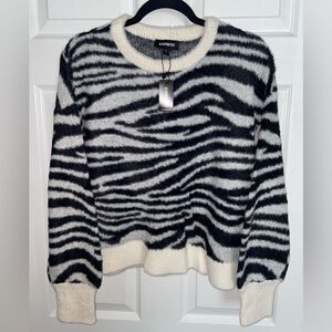 Express Animal Print Sweater NWT